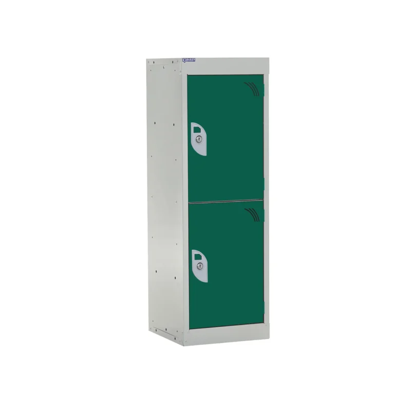 QMP Spectrum School Lockers - 955mm Height - 2 Door Green