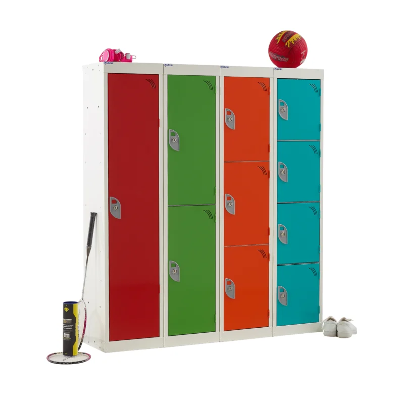 QMP Spectrum School Lockers - 1380mm Height Group