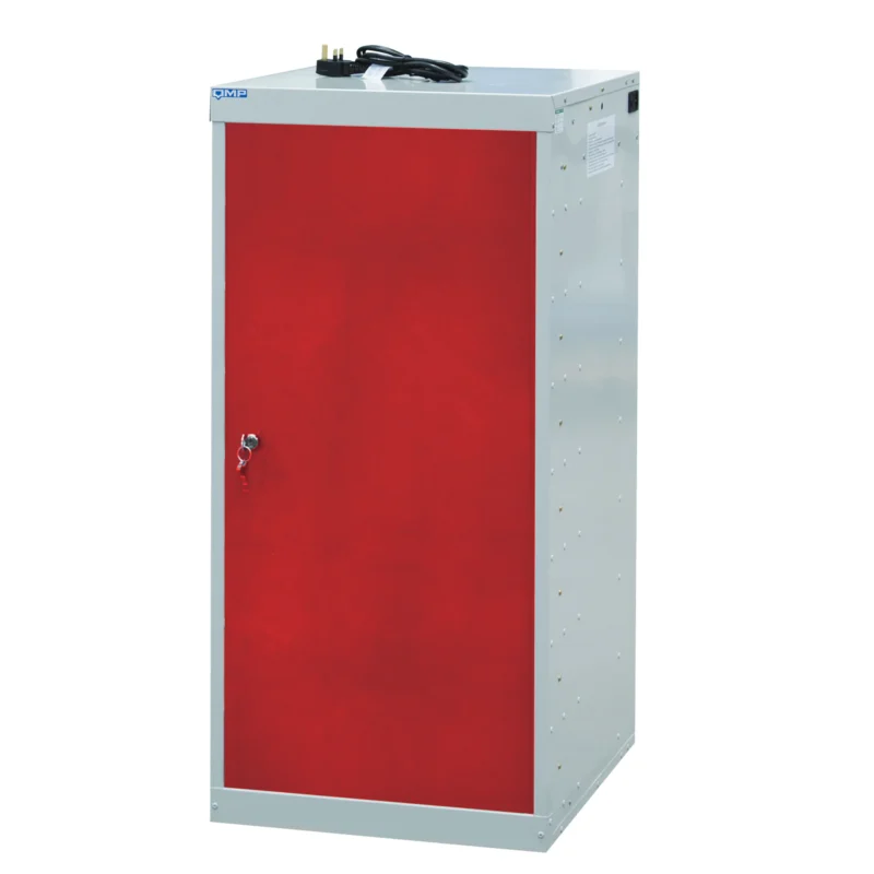 QMP Laptop Charging Lockers - 1 Door 8 Compartment Red