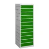 QMP Laptop Charging Lockers - 12 Door 12 Compartment Green