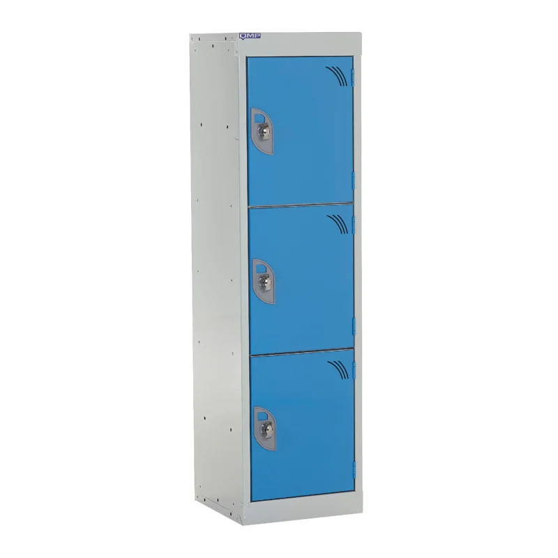 QMP School Lockers - 1235mm Height - 3 Door