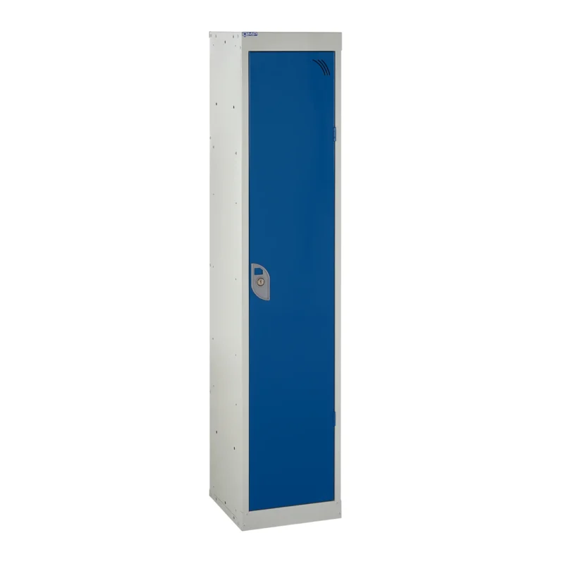 QMP School Lockers - 1380mm Height - 1 Door Blue