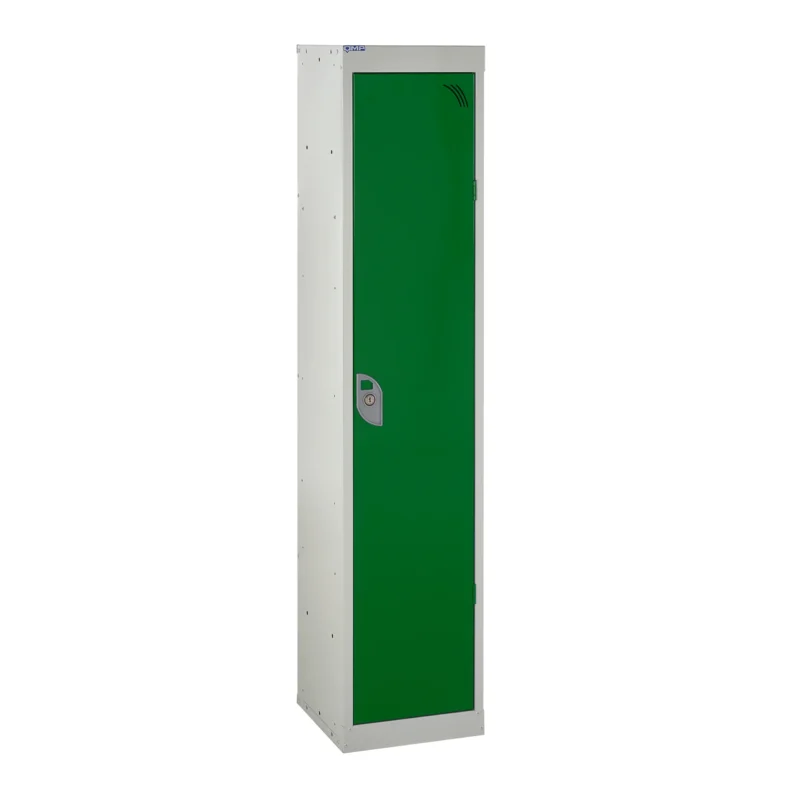 QMP School Lockers - 1380mm Height - 1 Door Green