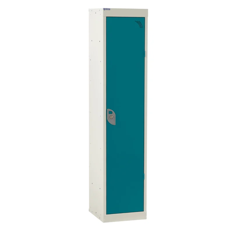 QMP Spectrum School Lockers - 1380mm Height - 1 Door Green