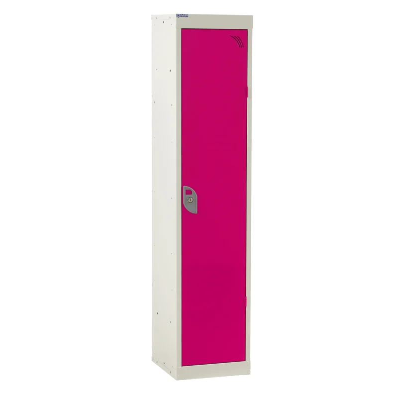 QMP Spectrum School Lockers - 1380mm Height - 1 Door Pink