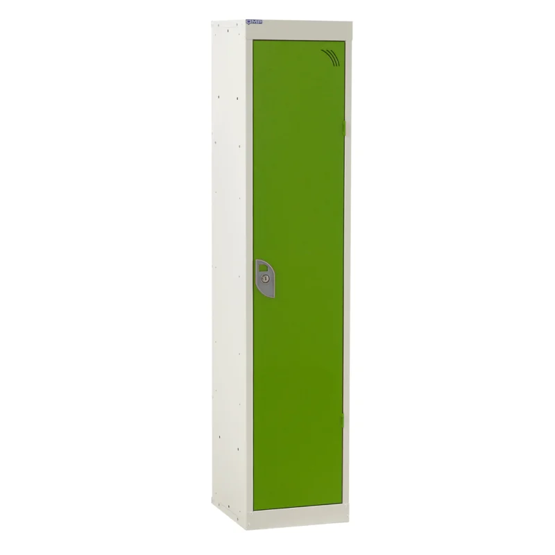 QMP Spectrum School Lockers - 1380mm Height - 1 Door Lime