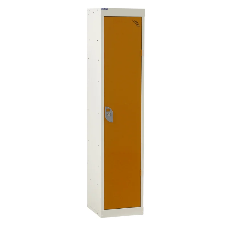 QMP Spectrum School Lockers - 1380mm Height - 1 Door Orange