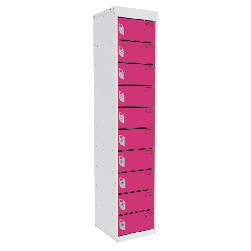 QMP Tablet Charging Lockers - 10 Door 10 Compartment Pitahaya