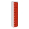 QMP Tablet Charging Lockers - 10 Door 10 Compartment Tamarillo