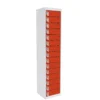 QMP Tablet Charging Lockers - 15 Door 15 Compartment Tangelo