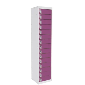 QMP Tablet Charging Lockers - 15 Door 15 Compartment Pitahaya