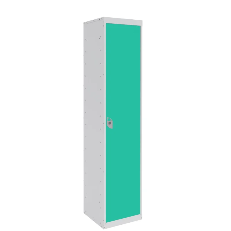 QMP Tablet Charging Lockers - 1 Door 8 Compartment Lagoon Blue