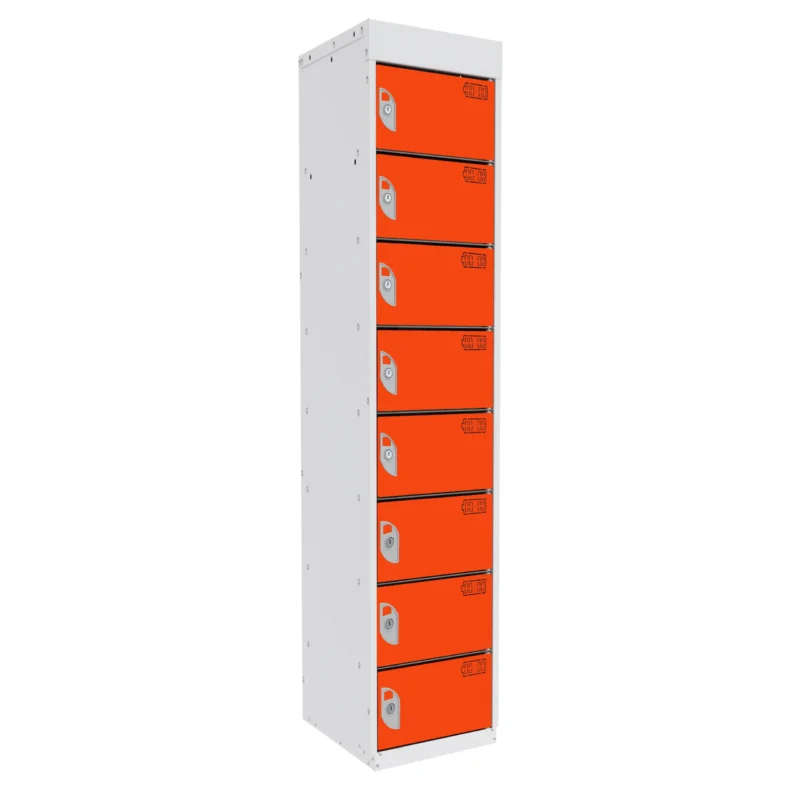 QMP Tablet Charging Lockers - 8 Door 8 Compartment Chilli