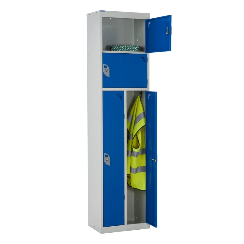 QMP Multi Compartment Duo Lockers Blue Props