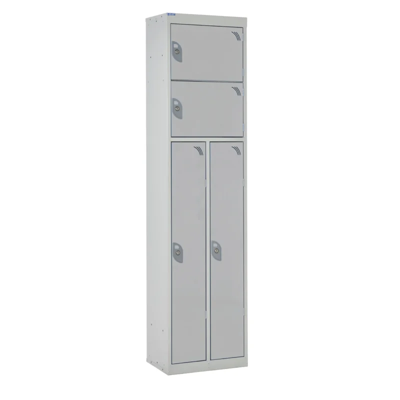 QMP Multi Compartment Duo Lockers Light Grey