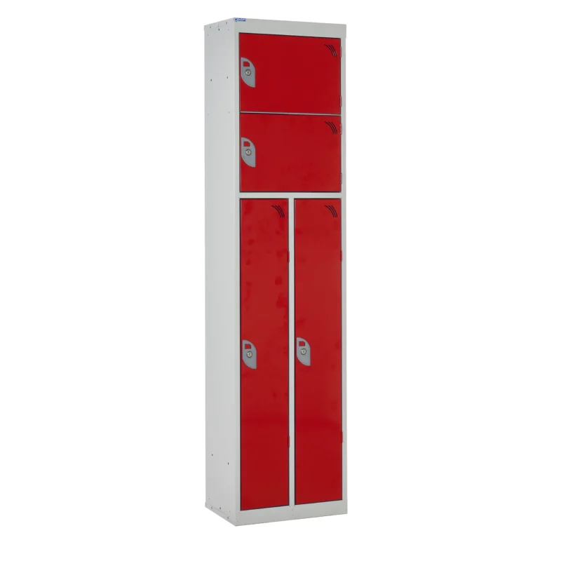 QMP Multi Compartment Duo Lockers Red