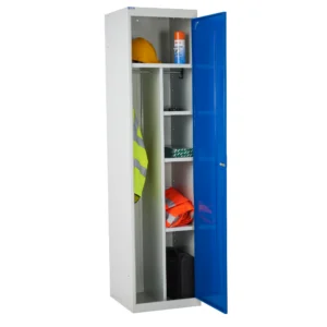 QMP Multi Compartment Staff Lockers Blue Props