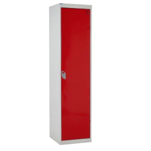 QMP Multi Compartment Staff Lockers Red