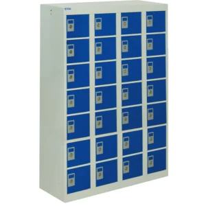 QMP Personal Effects Lockers - 28 Door Blue