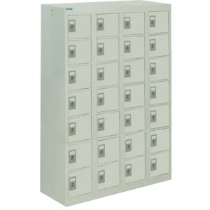 QMP Personal Effects Lockers - 28 Door Light Grey