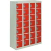 QMP Personal Effects Lockers - 28 Door Red