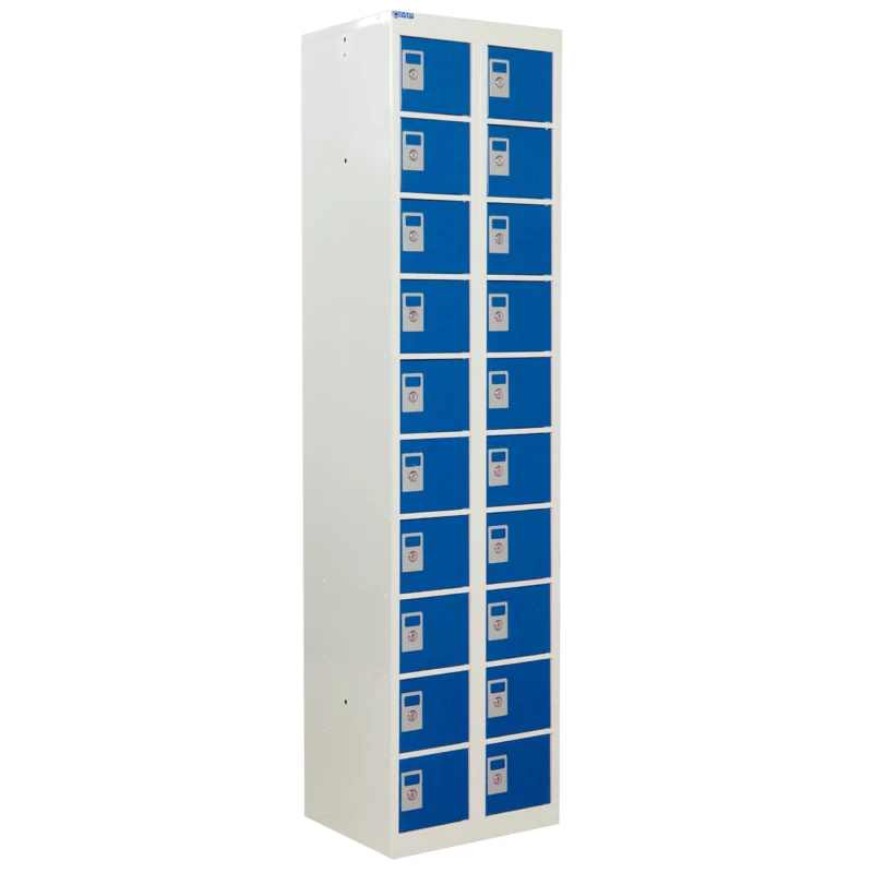 QMP Personal Effects Lockers - 20 Door Blue