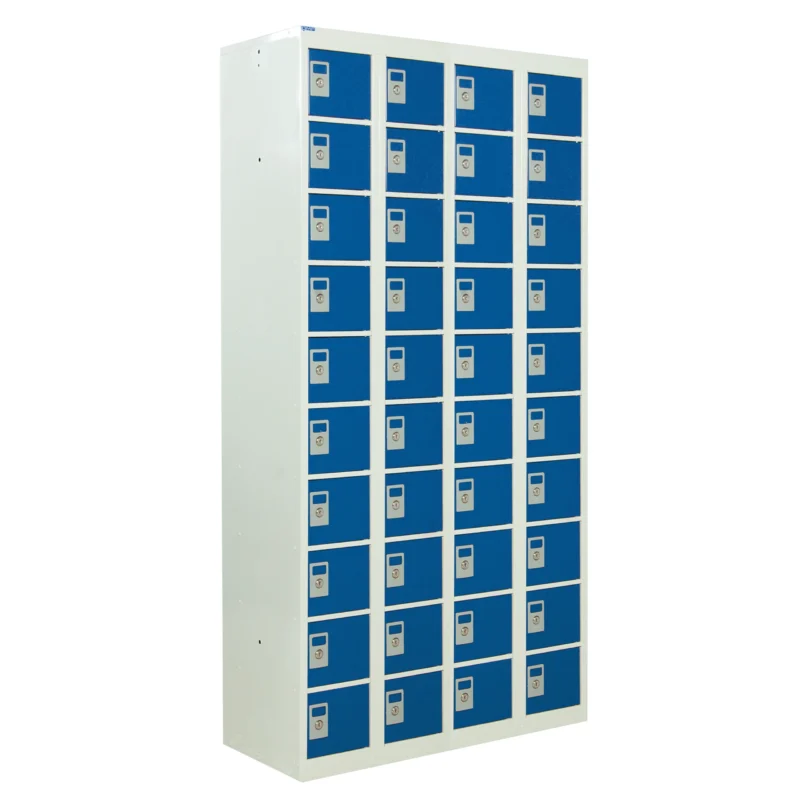 QMP Personal Effects Lockers - 40 Door Blue