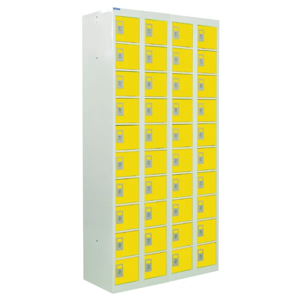 QMP Personal Effects Lockers - 40 Door Yellow