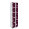 QMP Mobile Phone Charging Lockers - 20 Door Berry Burst