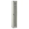 QMP Perforated Lockers - 1 Door Light Grey