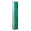 QMP Perforated Lockers - 2 Door Green