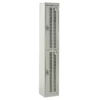 QMP Perforated Lockers - 2 Door Light Grey