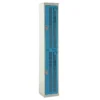 QMP Perforated Lockers - 2 Door Light Blue