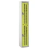 QMP Perforated Lockers - 2 Door Yellow