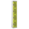 QMP Perforated Lockers - 4 Door Yellow