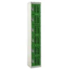 QMP Perforated Lockers - 6 Door Green