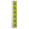 QMP Perforated Lockers - 6 Door Yellow