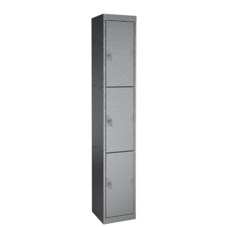 QMP Stainless Steel Lockers - 3 Door