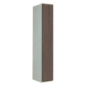QMP Timber Door Lockers - 1 Door Dark Oak