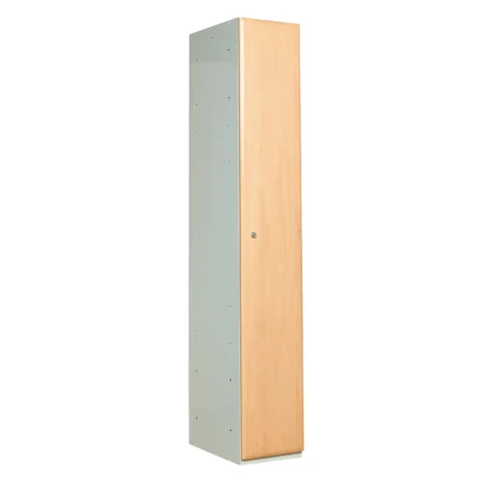 QMP Timber Door Lockers - 1 Door Beech