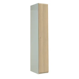 QMP Timber Door Lockers - 1 Door Light Oak