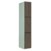 QMP Timber Door Lockers - 3 Door Dark Oak