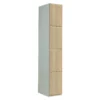 QMP Timber Door Lockers - 4 Door Light Oak