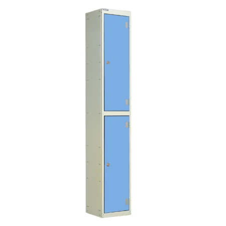 QMP Solid Laminate Door Lockers - 2 Door Campanula