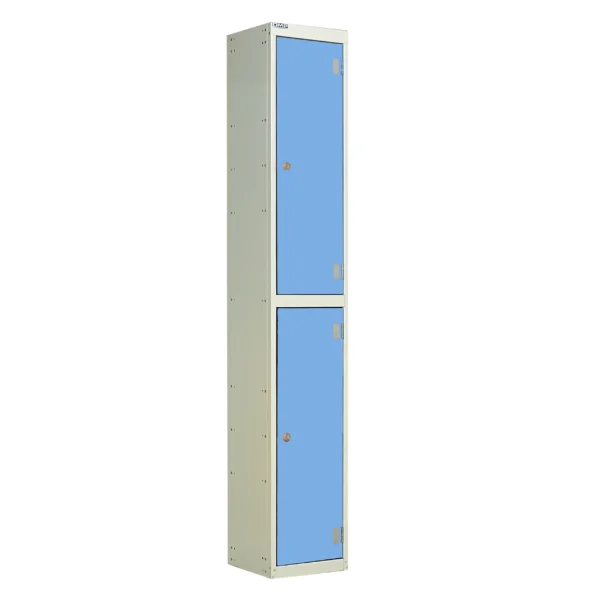 QMP Solid Laminate Door Lockers - 2 Door Campanula