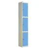 QMP Solid Laminate Door Lockers - 3 Door Campanula