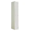 QMP Solid Laminate Door Lockers - 1 Door Light Grey