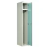 QMP Solid Laminate Door Lockers - 1 Door Aquamarine Open