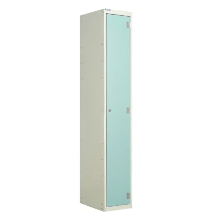 QMP Solid Laminate Door Lockers - 1 Door Aquamarine