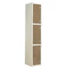 QMP Solid Laminate Door Lockers - 3 Door Oak